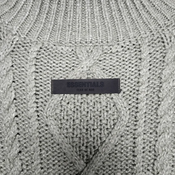 Fear Of God Essentials Cable Knit Turtleneck Sweater